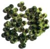 50 8mm Light Yellow and Purple Crackle Glass Beads